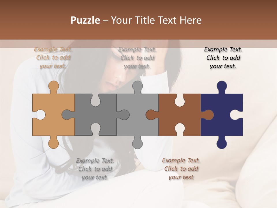 Caucasian Sea Calm PowerPoint Template