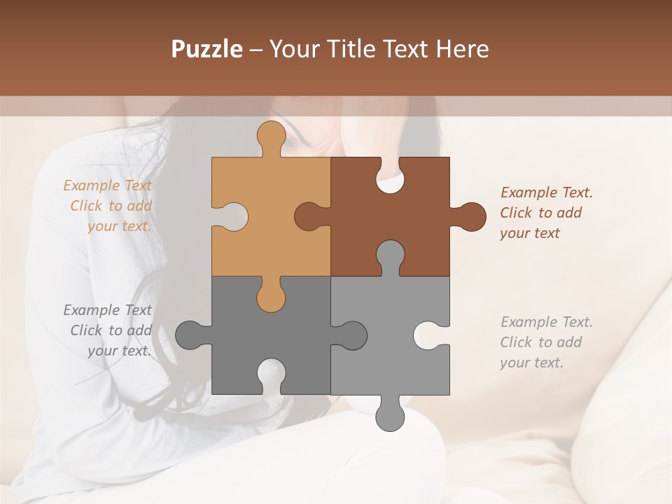 Caucasian Sea Calm PowerPoint Template