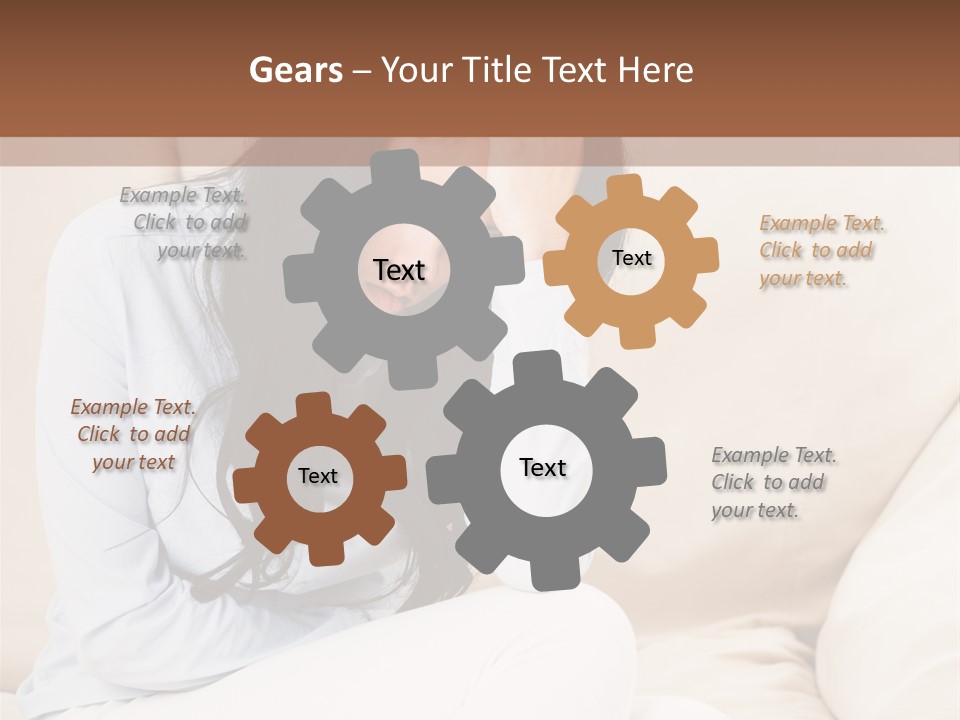 Caucasian Sea Calm PowerPoint Template