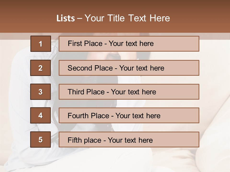 Caucasian Sea Calm PowerPoint Template