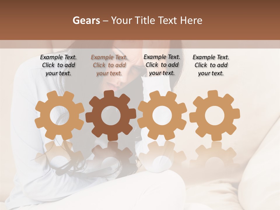 Caucasian Sea Calm PowerPoint Template