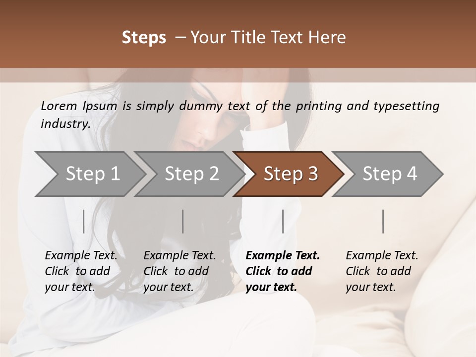 Caucasian Sea Calm PowerPoint Template