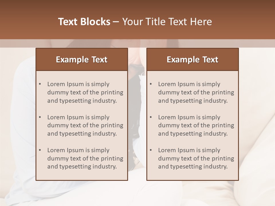 Caucasian Sea Calm PowerPoint Template