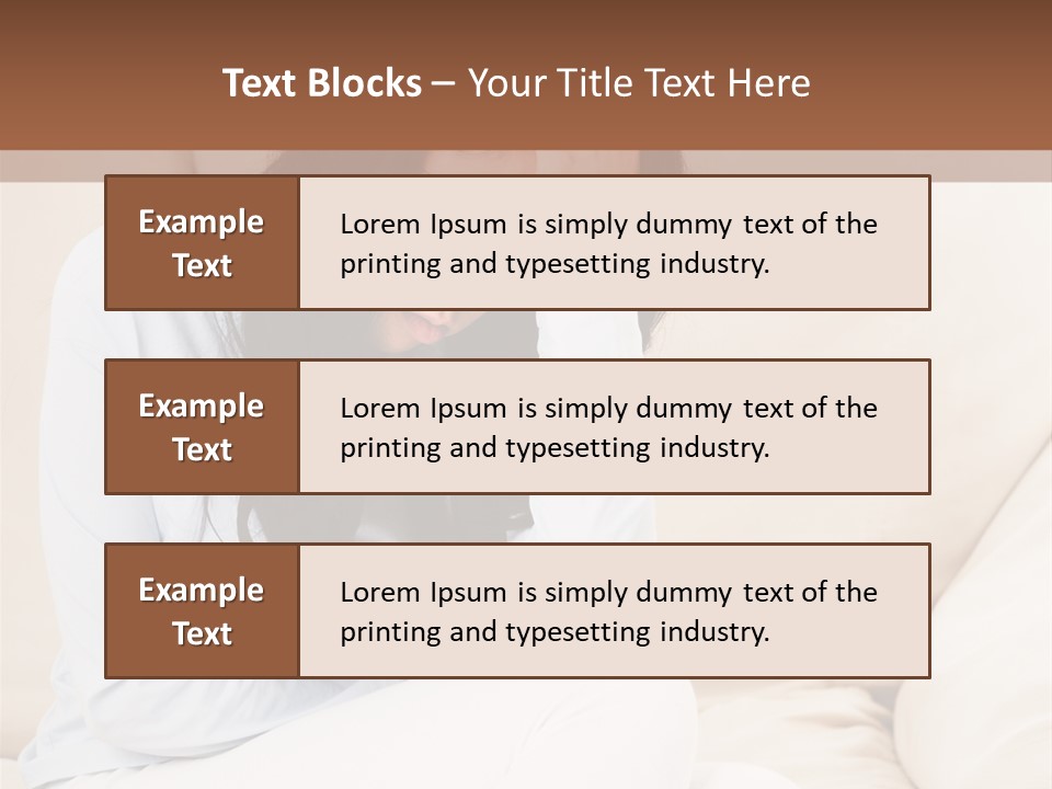 Caucasian Sea Calm PowerPoint Template