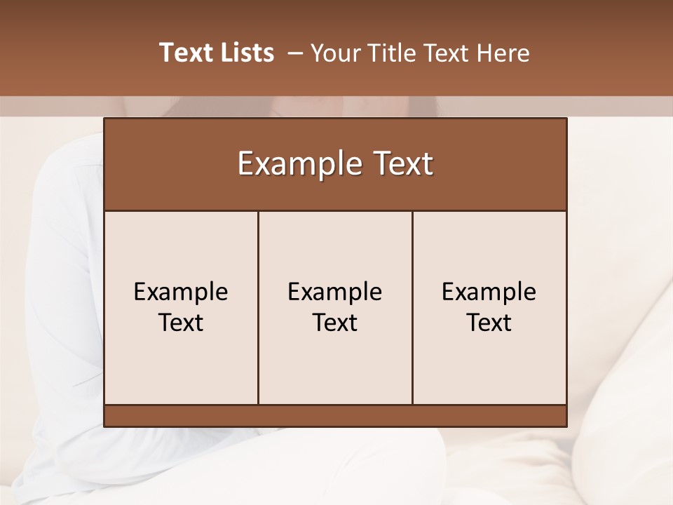 Caucasian Sea Calm PowerPoint Template