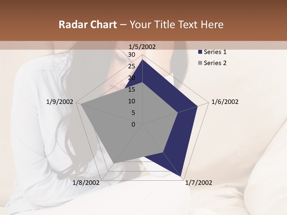 Caucasian Sea Calm PowerPoint Template