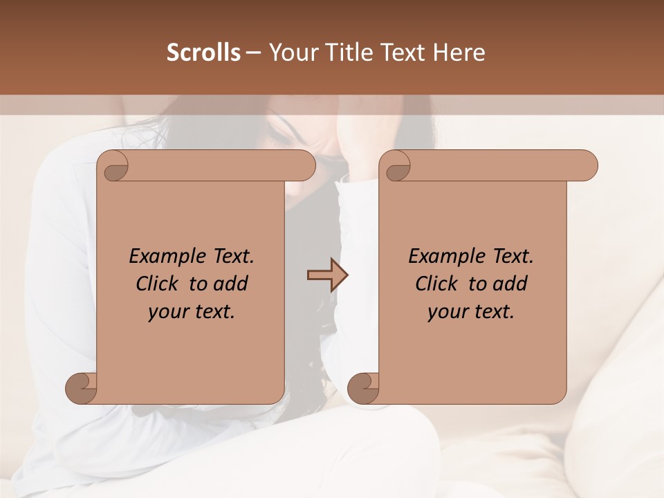 Caucasian Sea Calm PowerPoint Template
