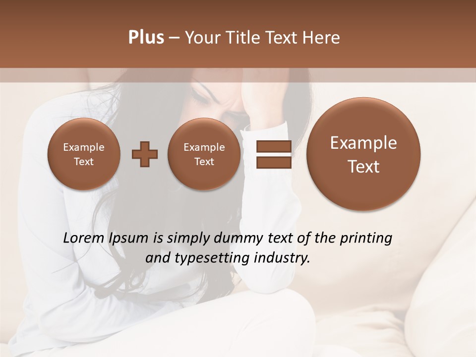 Caucasian Sea Calm PowerPoint Template