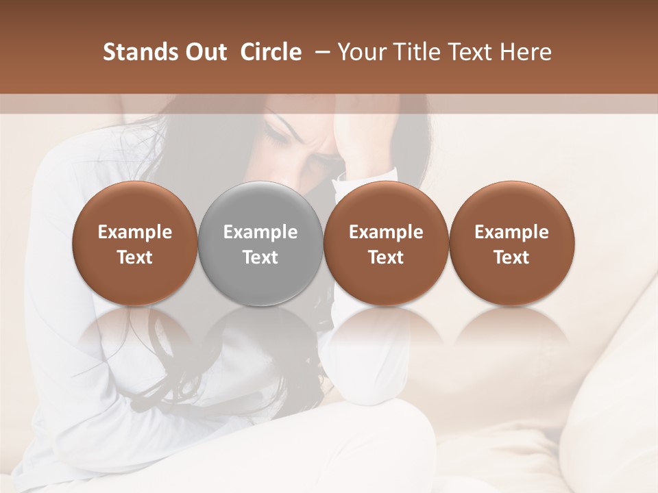 Caucasian Sea Calm PowerPoint Template