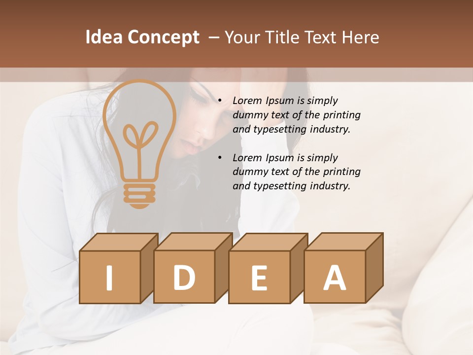 Caucasian Sea Calm PowerPoint Template