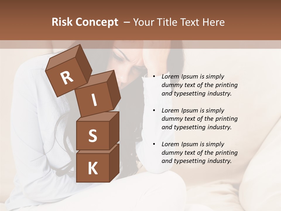 Caucasian Sea Calm PowerPoint Template