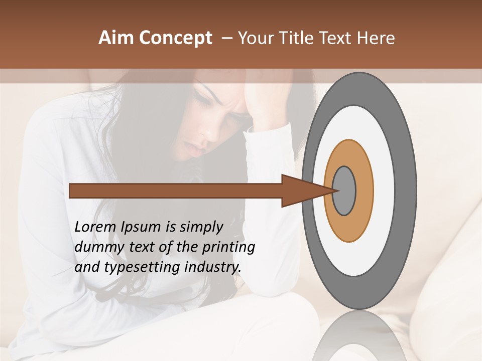 Caucasian Sea Calm PowerPoint Template