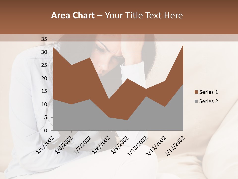 Caucasian Sea Calm PowerPoint Template
