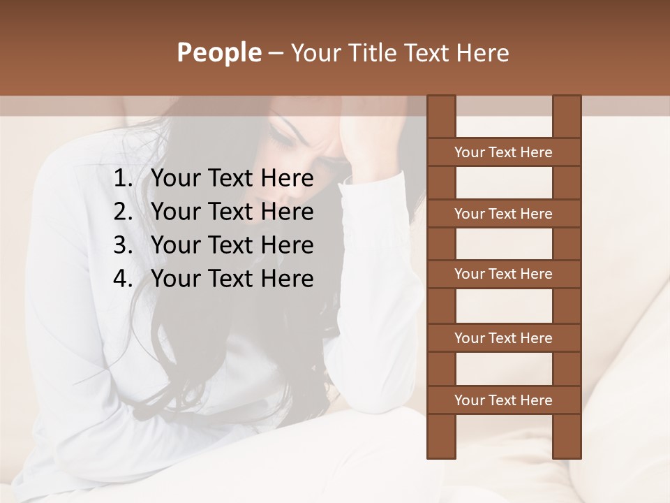 Caucasian Sea Calm PowerPoint Template