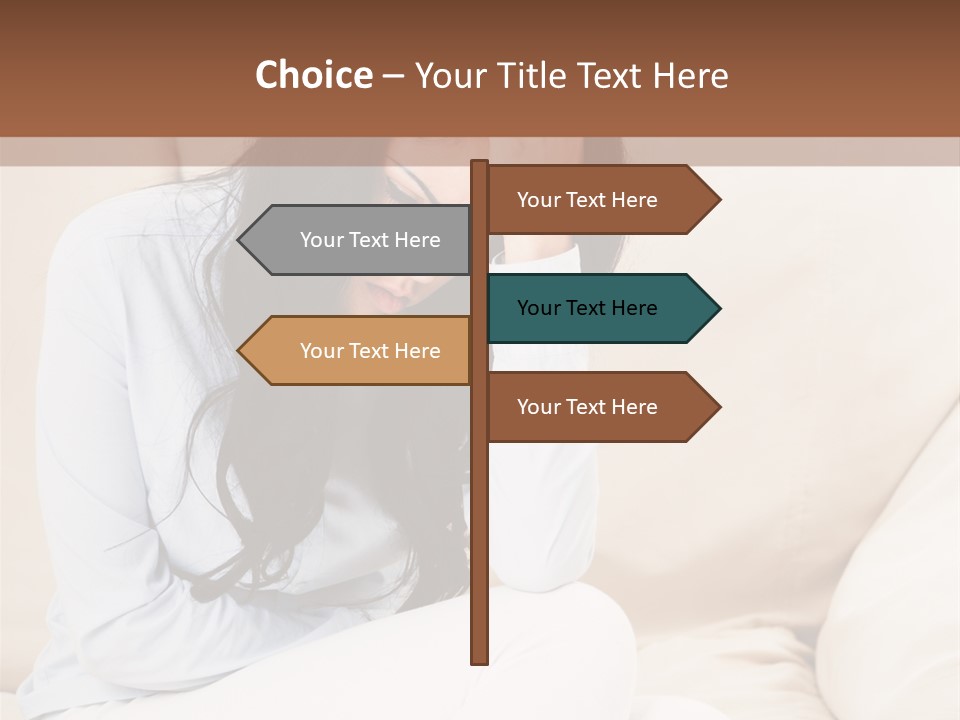 Caucasian Sea Calm PowerPoint Template