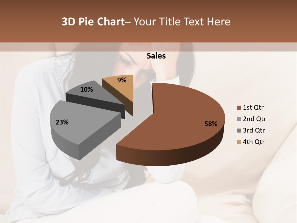 Caucasian Sea Calm PowerPoint Template