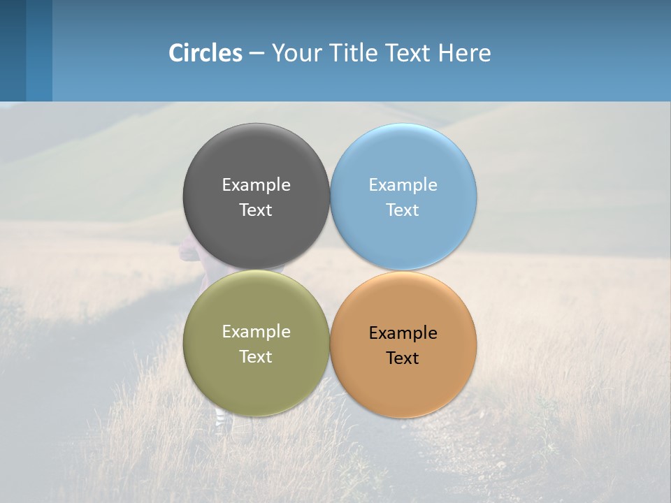 Sand Standing Lifestyle PowerPoint Template