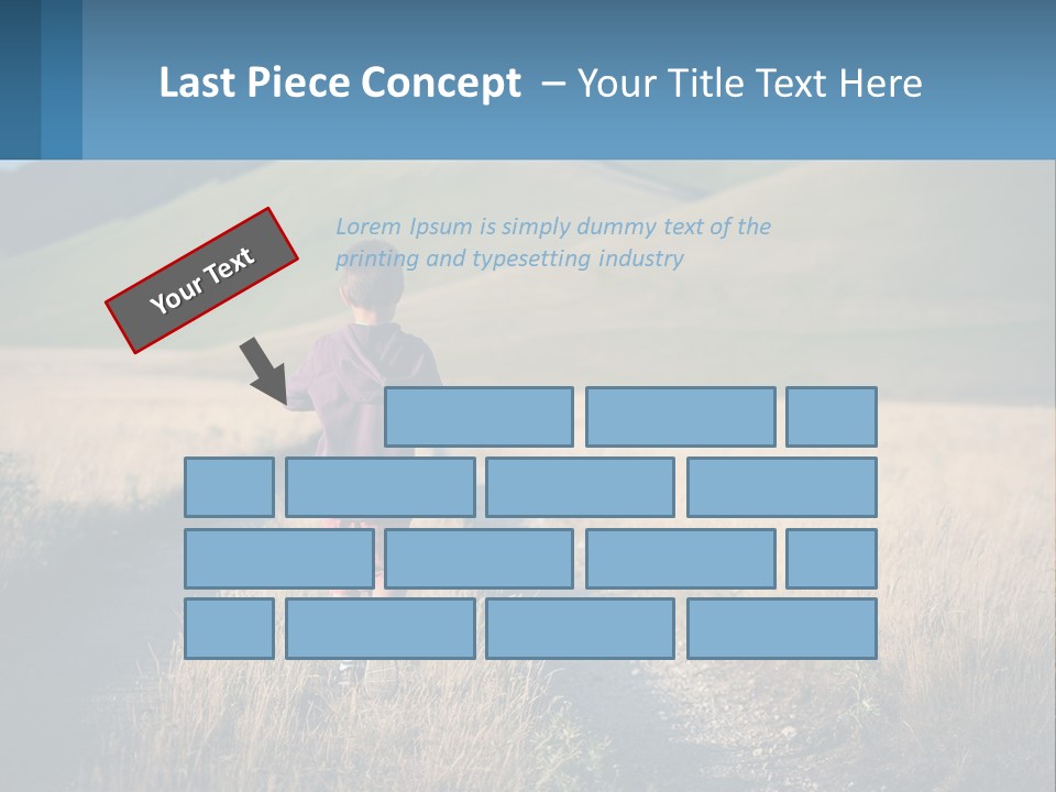 Sand Standing Lifestyle PowerPoint Template