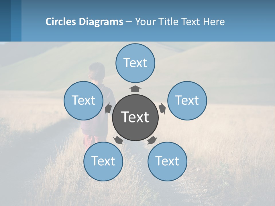 Sand Standing Lifestyle PowerPoint Template