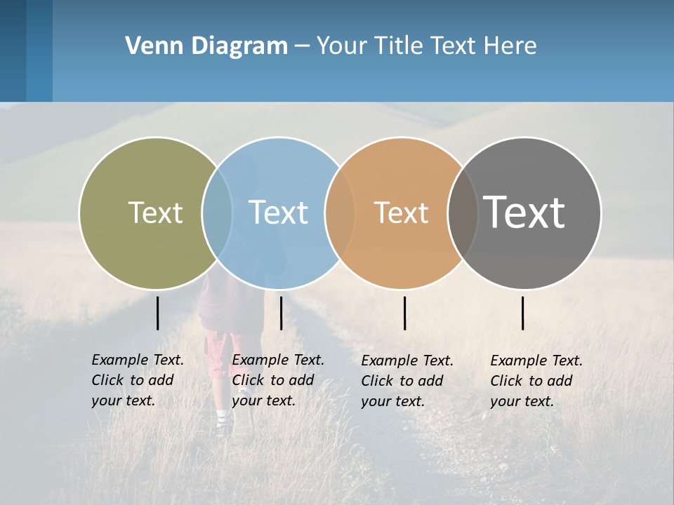 Sand Standing Lifestyle PowerPoint Template