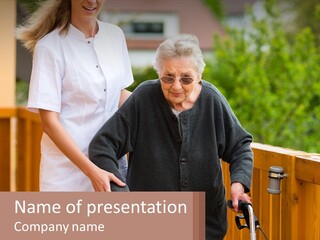 Sad Caucasian White PowerPoint Template