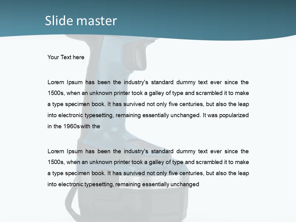 Retirement Standing Pensioner PowerPoint Template