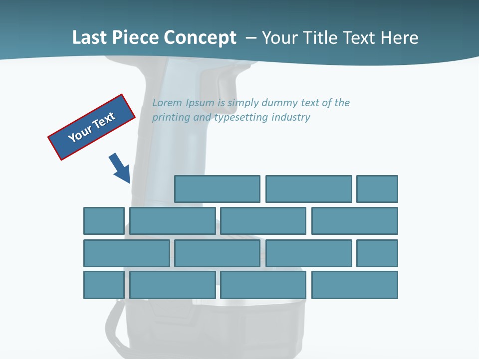 Retirement Standing Pensioner PowerPoint Template