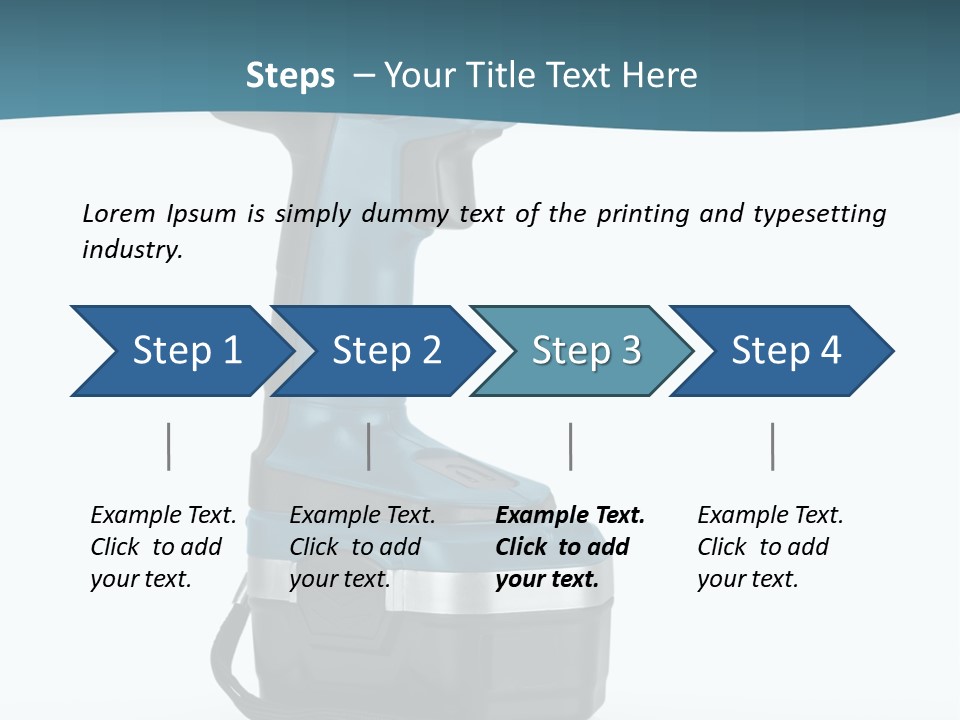 Retirement Standing Pensioner PowerPoint Template