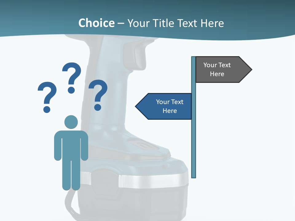 Retirement Standing Pensioner PowerPoint Template