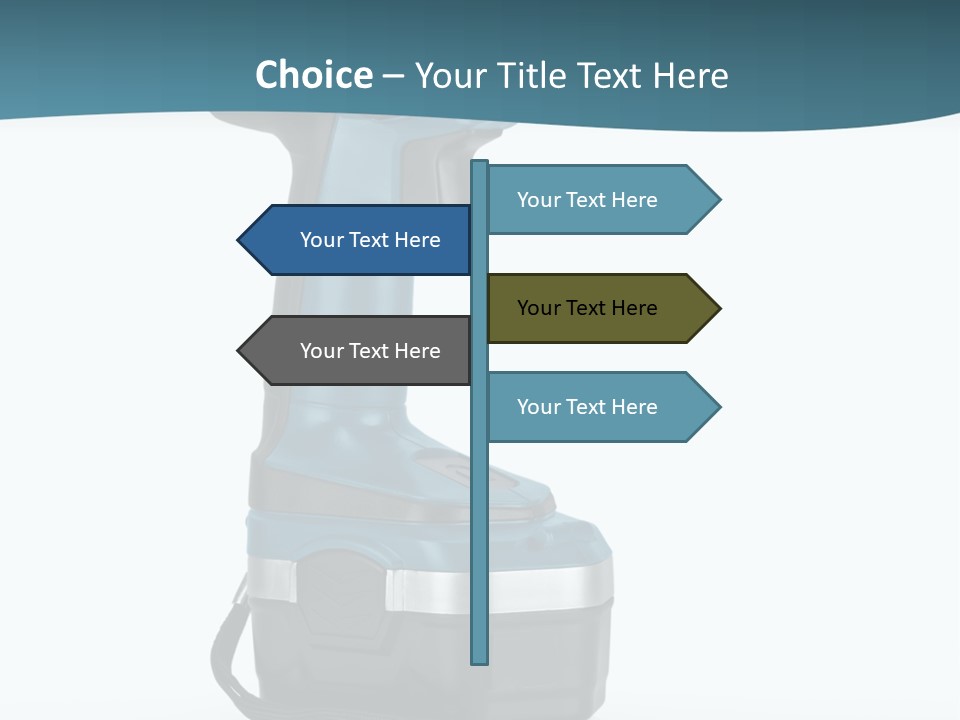 Retirement Standing Pensioner PowerPoint Template