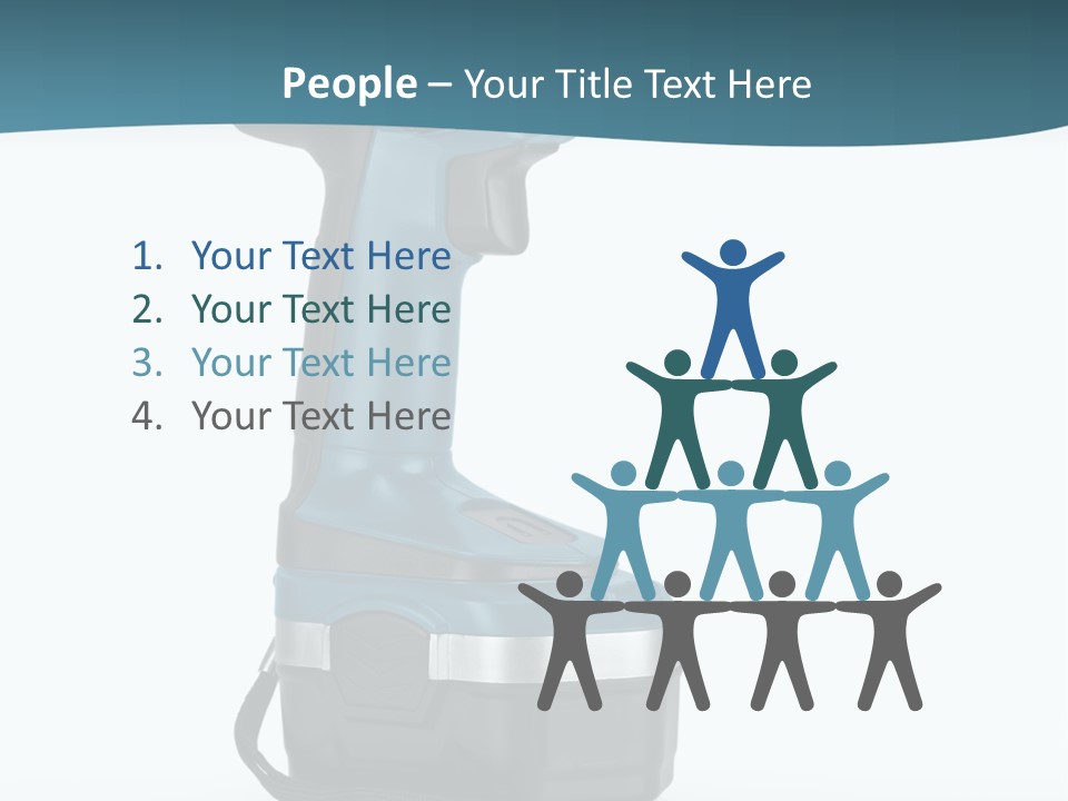 Retirement Standing Pensioner PowerPoint Template