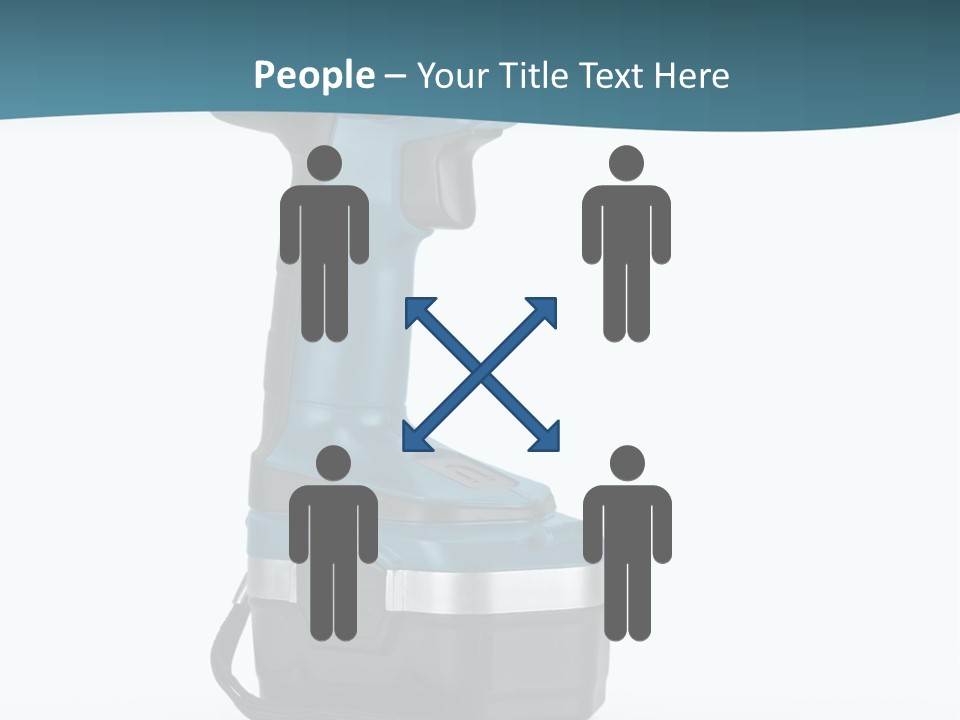 Retirement Standing Pensioner PowerPoint Template