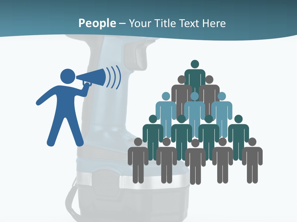 Retirement Standing Pensioner PowerPoint Template