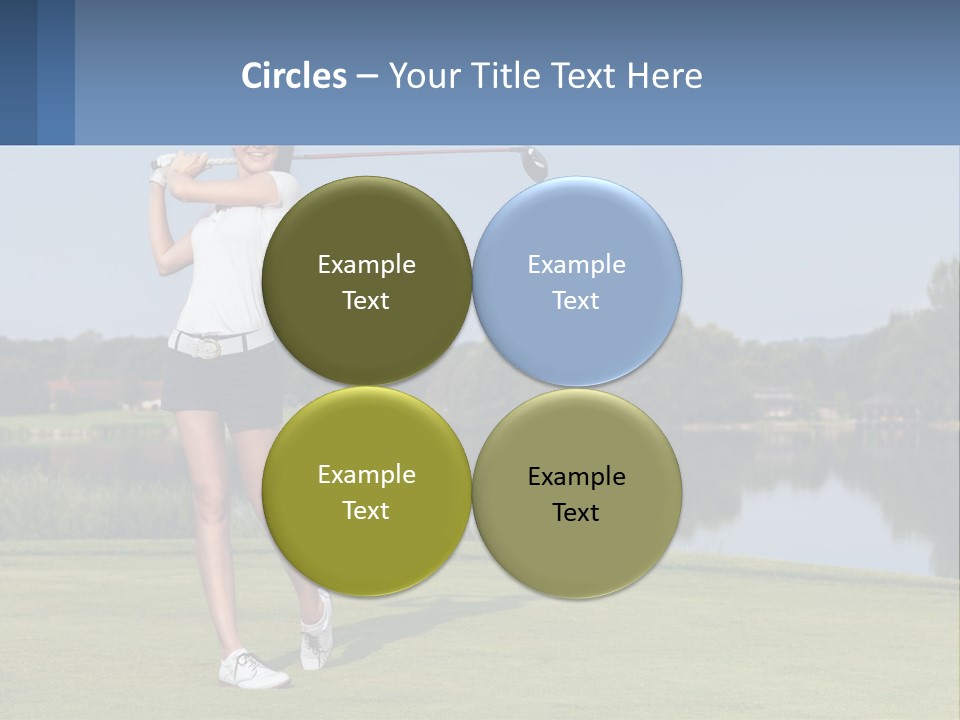 Standing Portrait Peaceful PowerPoint Template