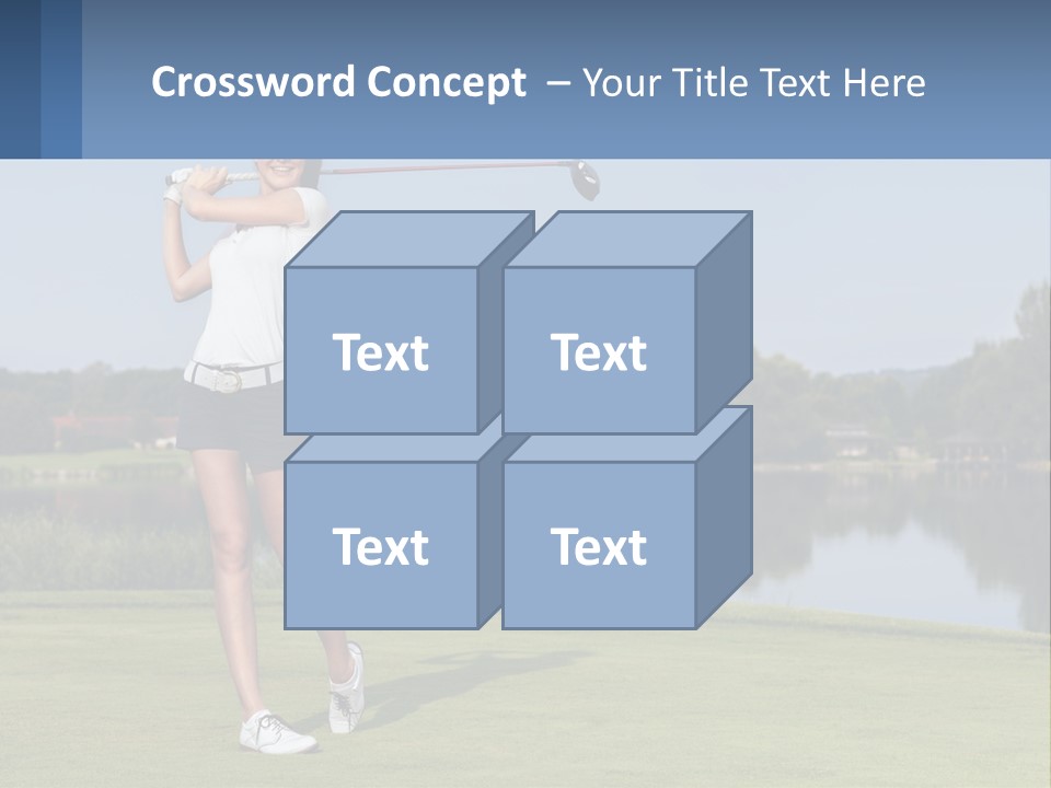 Standing Portrait Peaceful PowerPoint Template