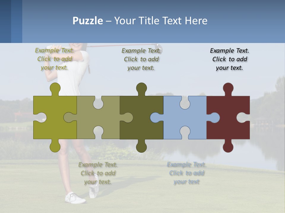 Standing Portrait Peaceful PowerPoint Template