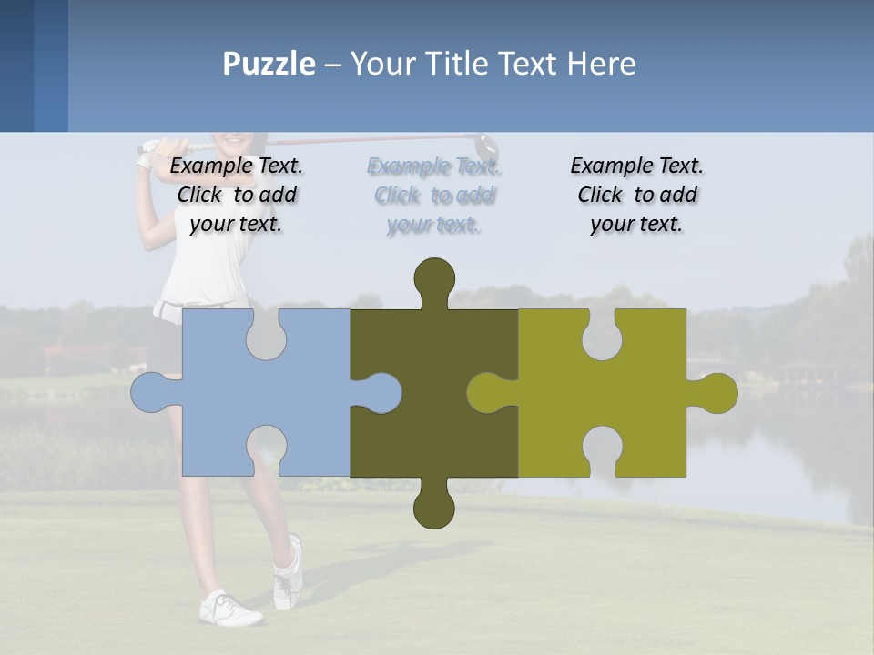 Standing Portrait Peaceful PowerPoint Template