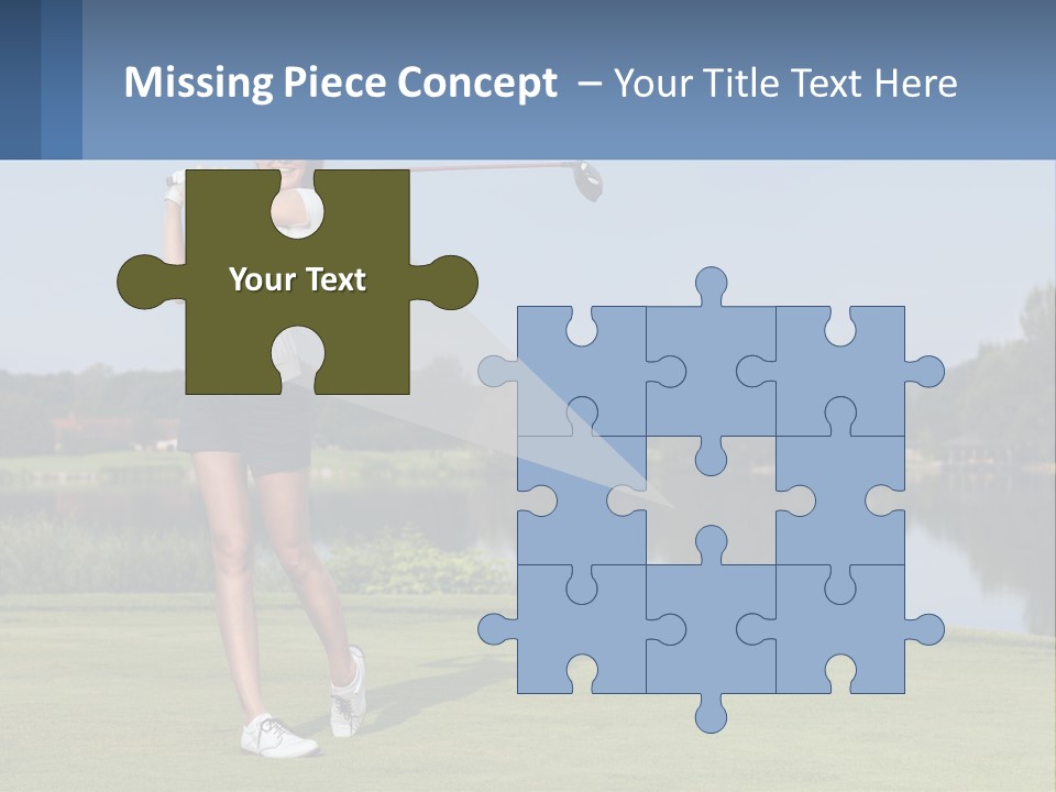 Standing Portrait Peaceful PowerPoint Template