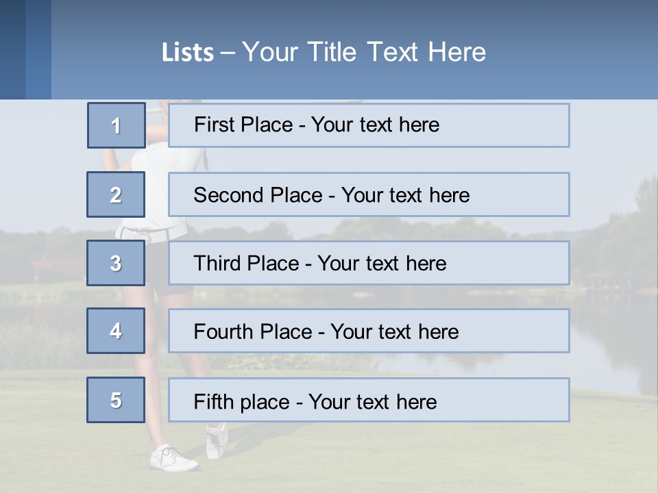 Standing Portrait Peaceful PowerPoint Template
