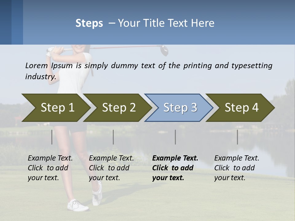 Standing Portrait Peaceful PowerPoint Template