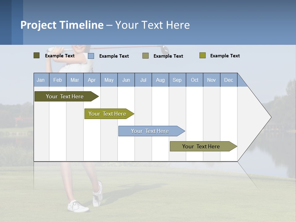 Standing Portrait Peaceful PowerPoint Template