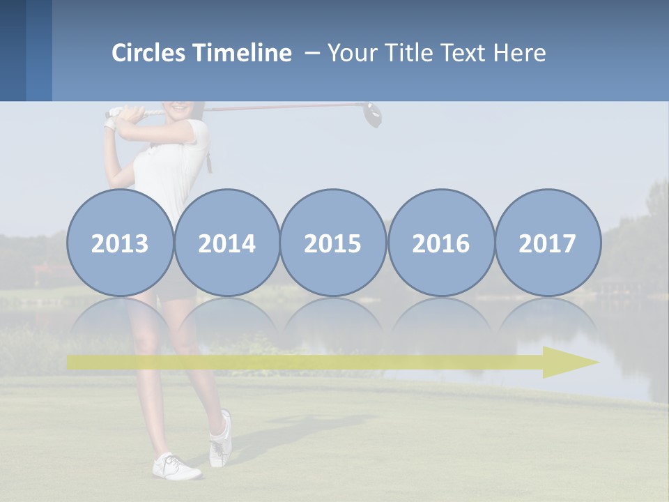 Standing Portrait Peaceful PowerPoint Template