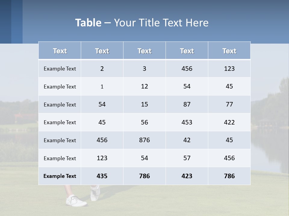 Standing Portrait Peaceful PowerPoint Template