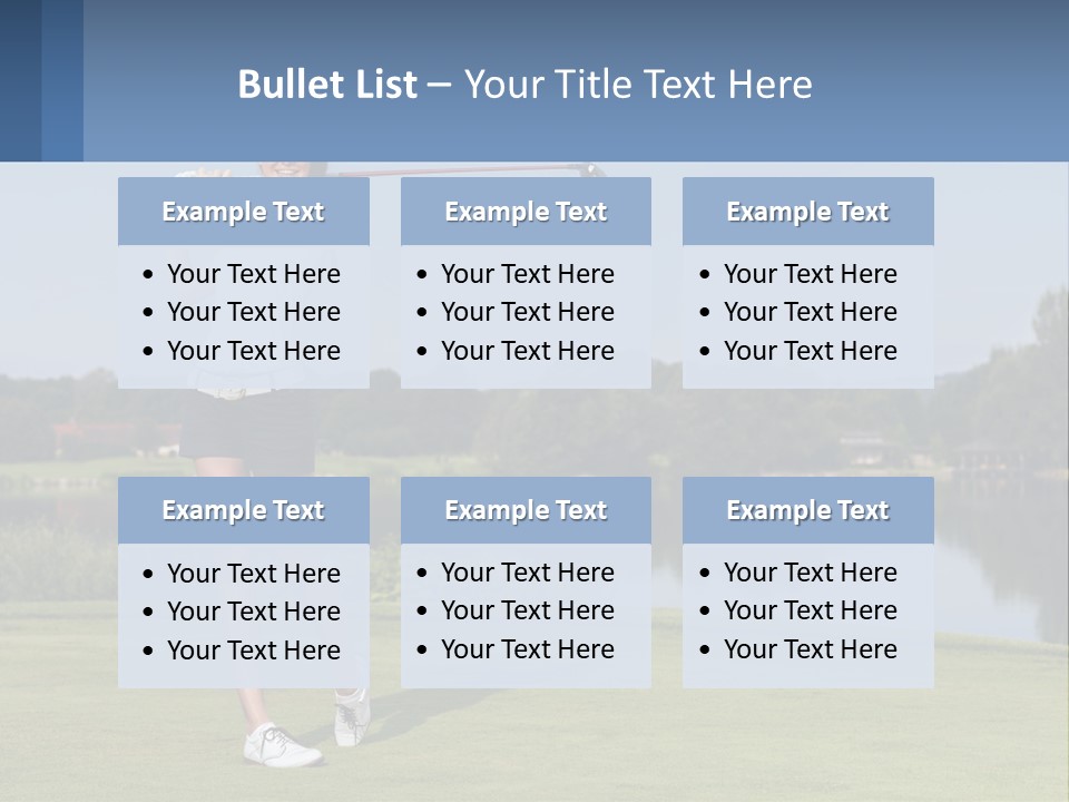 Standing Portrait Peaceful PowerPoint Template