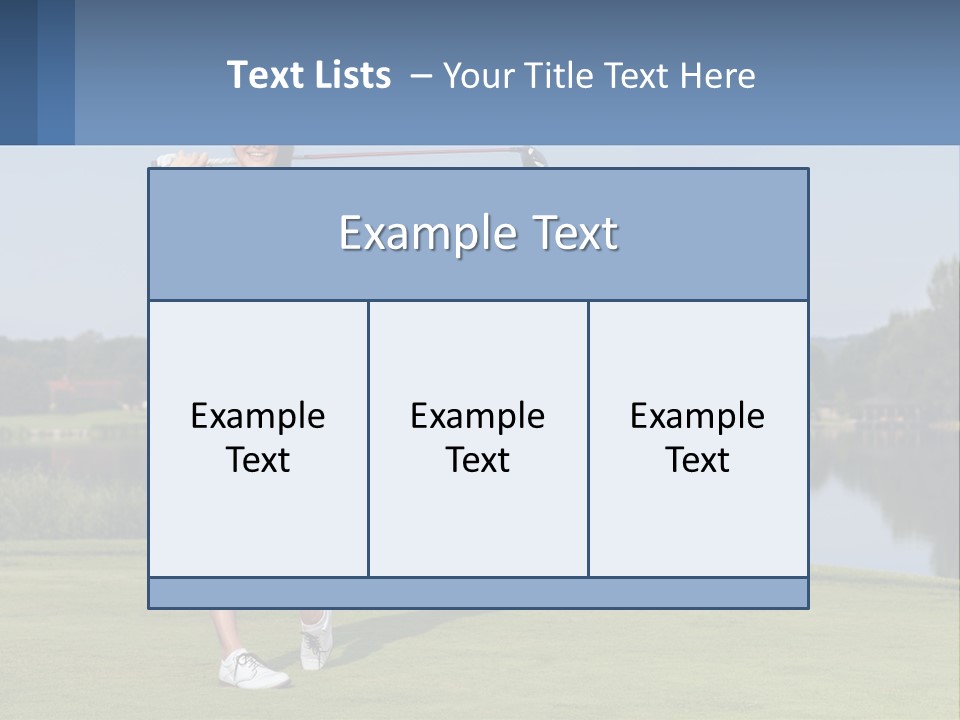 Standing Portrait Peaceful PowerPoint Template