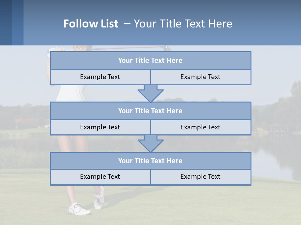 Standing Portrait Peaceful PowerPoint Template