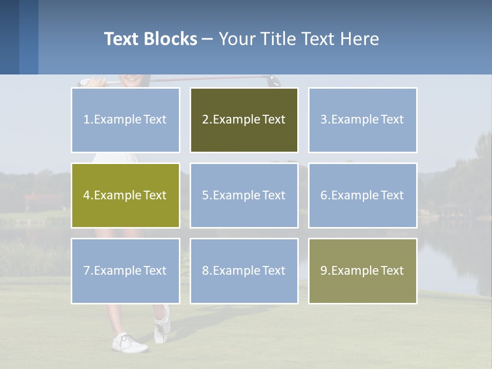 Standing Portrait Peaceful PowerPoint Template
