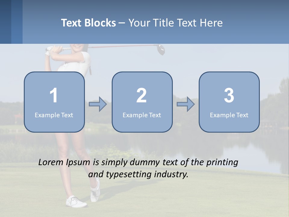 Standing Portrait Peaceful PowerPoint Template
