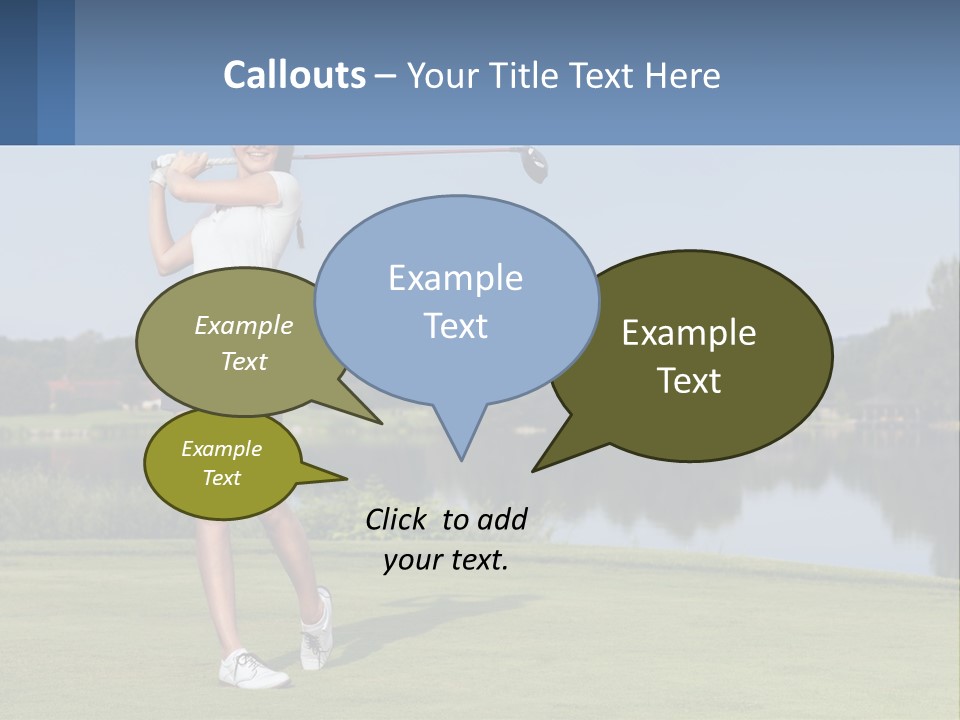 Standing Portrait Peaceful PowerPoint Template