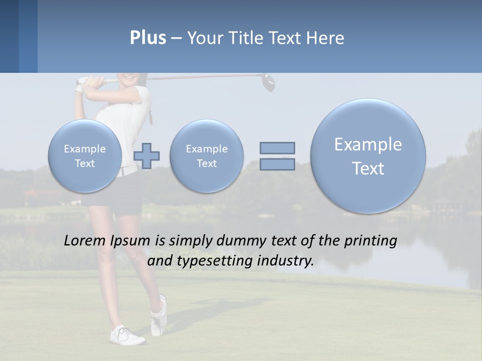 Standing Portrait Peaceful PowerPoint Template